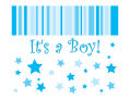 It's A Boy Birth Announcement