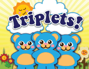 Triplet Animals Birth Announcement