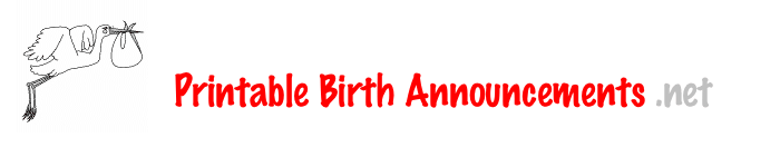 Printable Birth Announcements