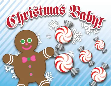 Printable Christmas Candy Birth Announcement